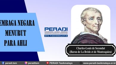 Fungsi Lembaga Negara Menurut Charles-Louis de Secondat (Baron de La Brède et de Montesquieu)