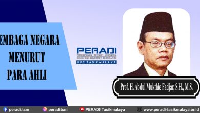 Lembaga Negara Menurut Prof. H. Abdul Mukthie Fadjar, S.H., M.S.