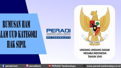 Rumusan HAM Dalam UUD Kategori Hak Sipil
