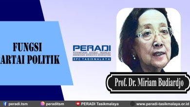 Fungsi Partai Politik Menurut Prof. Dr. Miriam Budiardjo