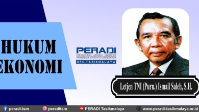 Hukum Ekonomi Menurut Letnan Jenderal TNI Purnawirawan Ismail Saleh, S.H.