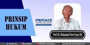 Prinsip Hukum Menurut Prof. Dr. Mohammad Noor Syam, SH.