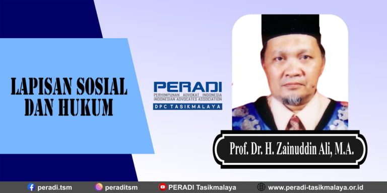 Lapisan Sosial Dan Hukum Menurut Prof. Dr. H. Zainuddin Ali, M.A. | DPC ...